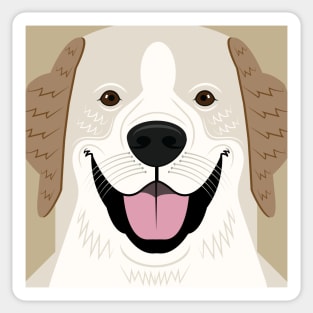 Golden Retriever Mouth Sticker